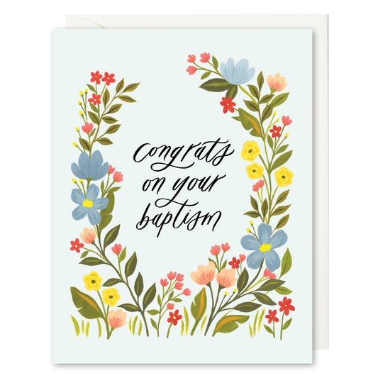 Congrats On Your Baptism Card