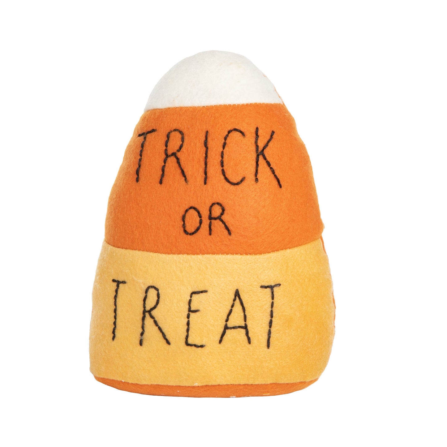 Halloween Candy Corn Trick Or Treat Plush Shelf Sitter