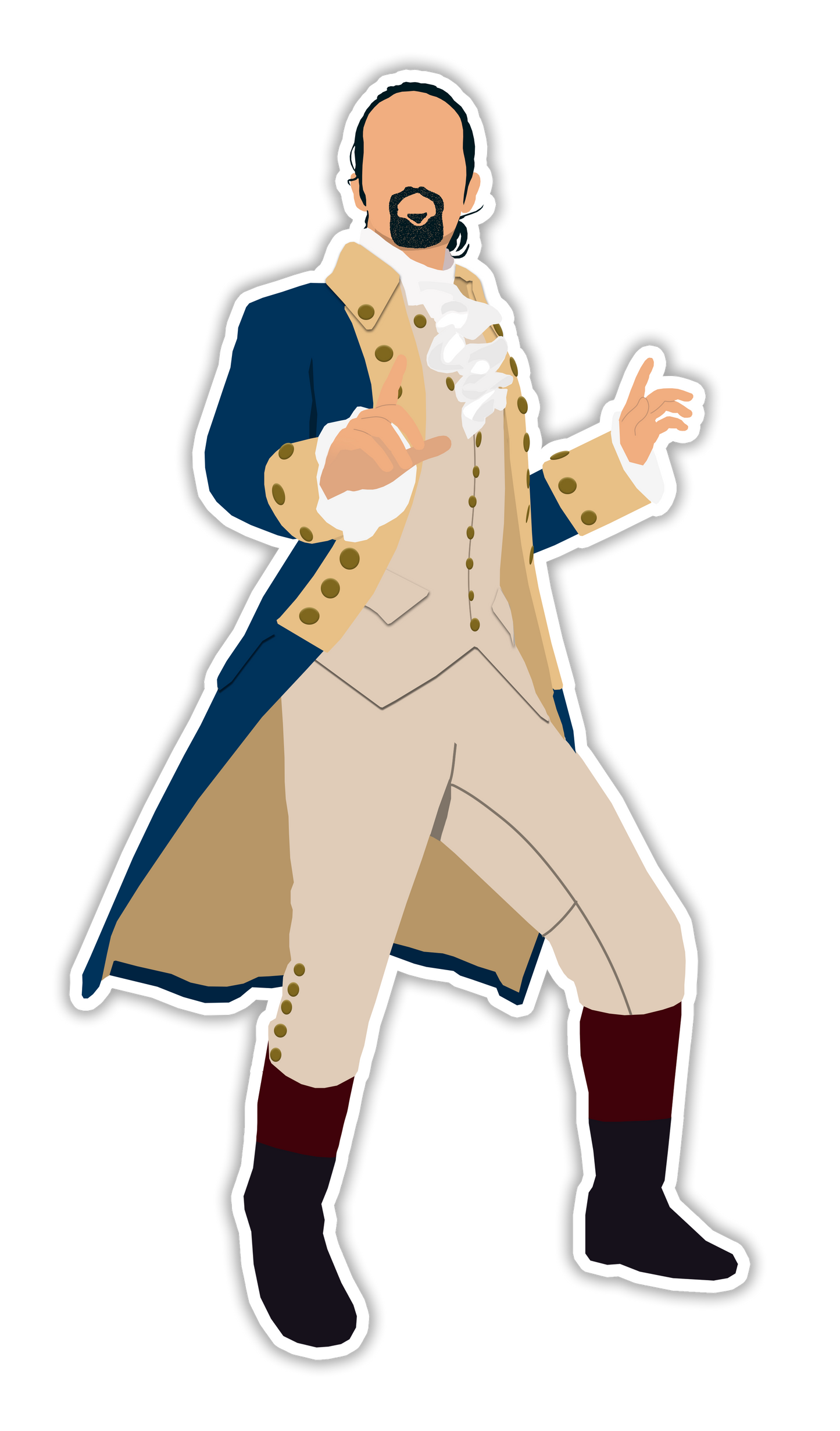 Alexander Hamilton Sticker