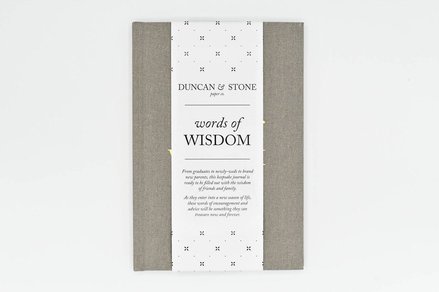 Duncan & Stone Paper Co. - Words of Wisdom Journal for Wedding Guest Book | Baby Shower