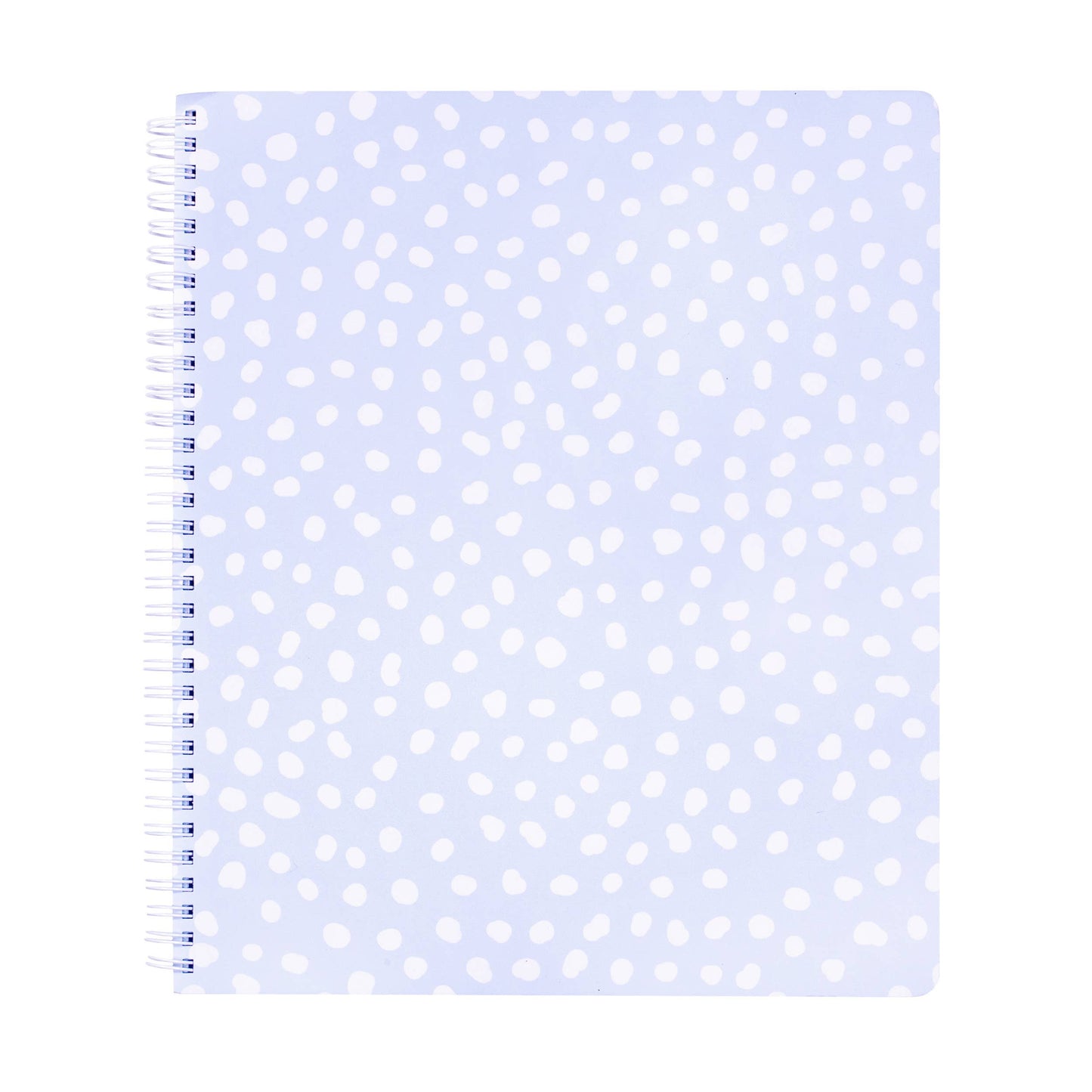 Large Notebook, Light Blue Dots